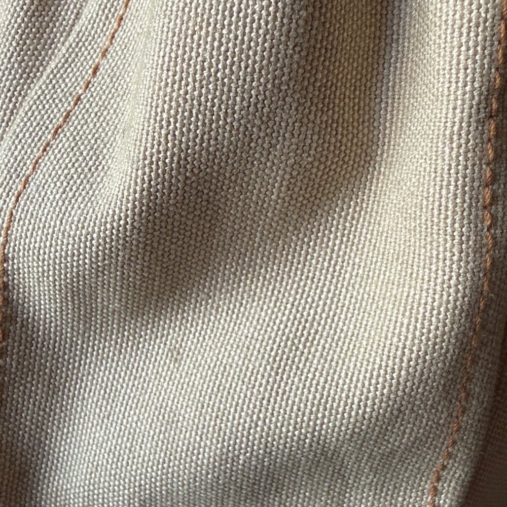 Vintage Fossil Beige and Pink Drawstring Tote Bag - Picture 5 of 13